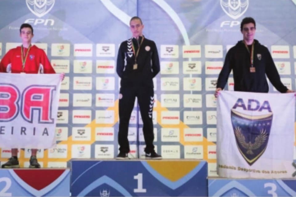 Nadador do nacional voltou a estar em grande destaque, somando ontem uma medalha de ouro e outra de bronze.